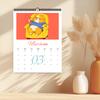 1pc 2026 Wall Calendar, Cartoon Hand-Drawn Dog Theme,12 Beautiful Designs, Perfect Gift for Birthdays, Christmas, New Year