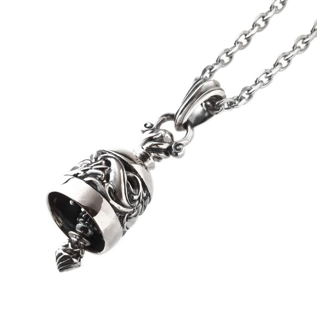 Artemis Classic Small Ballad Bell Pendant (acp0312) - Men's Silver Accessory, Brand Jewelry, 925 Sterling Silver
