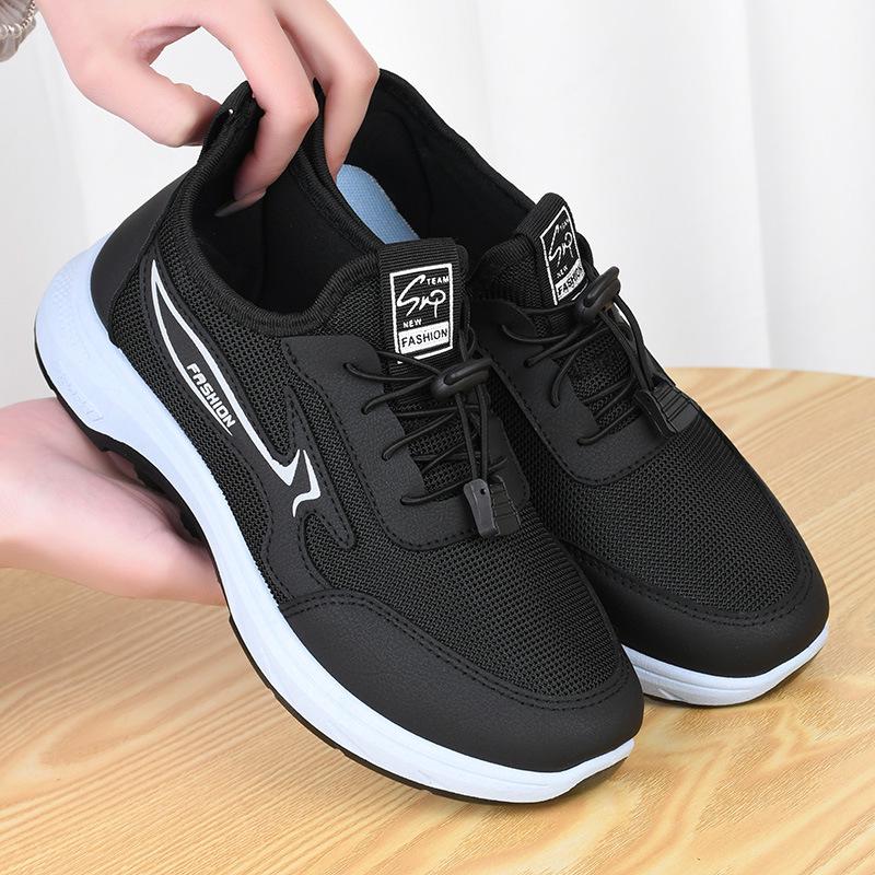 Женские весенние кроссовки для ходьбы 2024 года — мягкие, легкие, дышащие повседневные кроссовки для пожилых и матерей среднего возраста