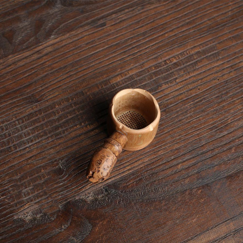 Reusable Odorless Durable High Temperature Resistance Bamboo Practicality Handmade Tea Leak Tea Strainer Tea Leak Tea Set