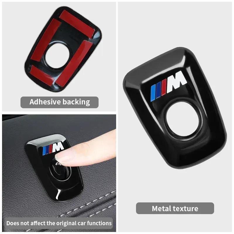 -4PCS Car Door Lock Latch Metal Auto Door Lock P Cover Front Rear Door Lock Knob Stickers Accessories For BMW X5 G05 -202