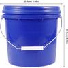 ARTIBETTER Пластиковое ведро для краски с ручкой и крышкой Круглый контейнер для хранения краски Многоцелевое использование Портативный дизайн для активного отдыха