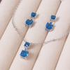 Earrings Light Luxury Zircon Earrings for Women Romantic Niche Design Temperament Summer High-end Earrings Set