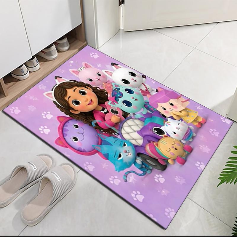 Gabby’s Dollhouse Printed Carpet, for Office Chair Living Room Bedroom Kitchen Room Decor Gifts.