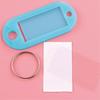 Colorful Plastic Key Tags for Handwritten Labels and Luggage, Small Gift Keychains