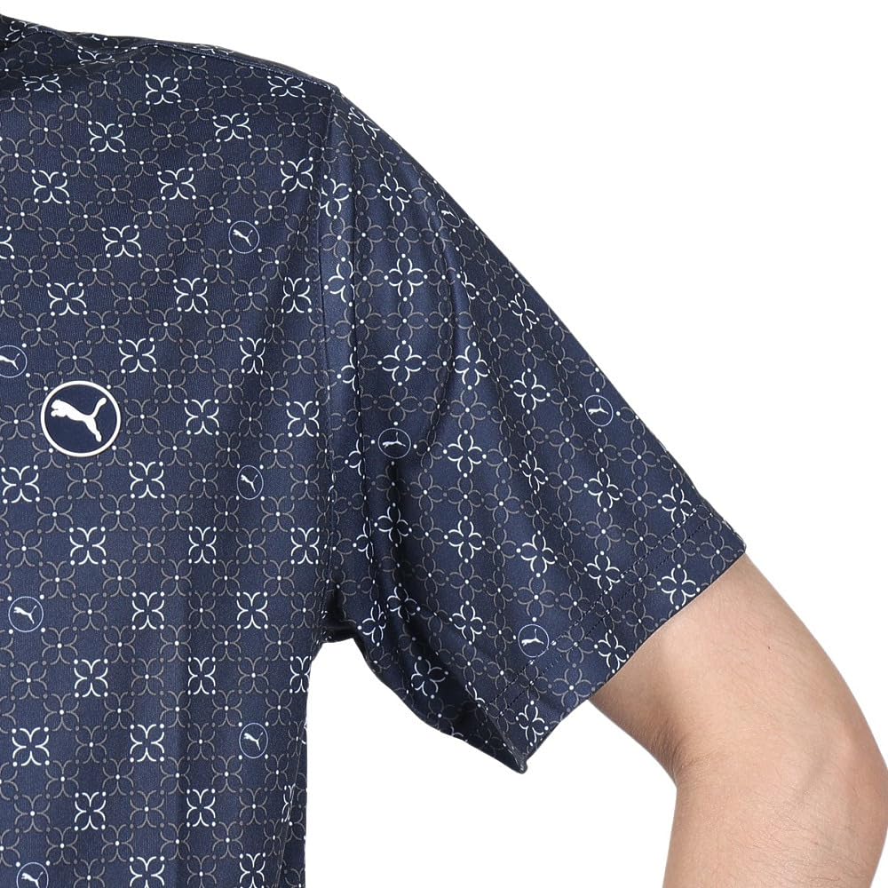 Рубашка для гольфа GOLF Pure Monogram Deep Sky [PUMA] Поло/626275 Мужская Темно-синий/Сланцевый