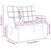 2 Seater Sofa in Pink 115 x 61 x 87 cm Fabric