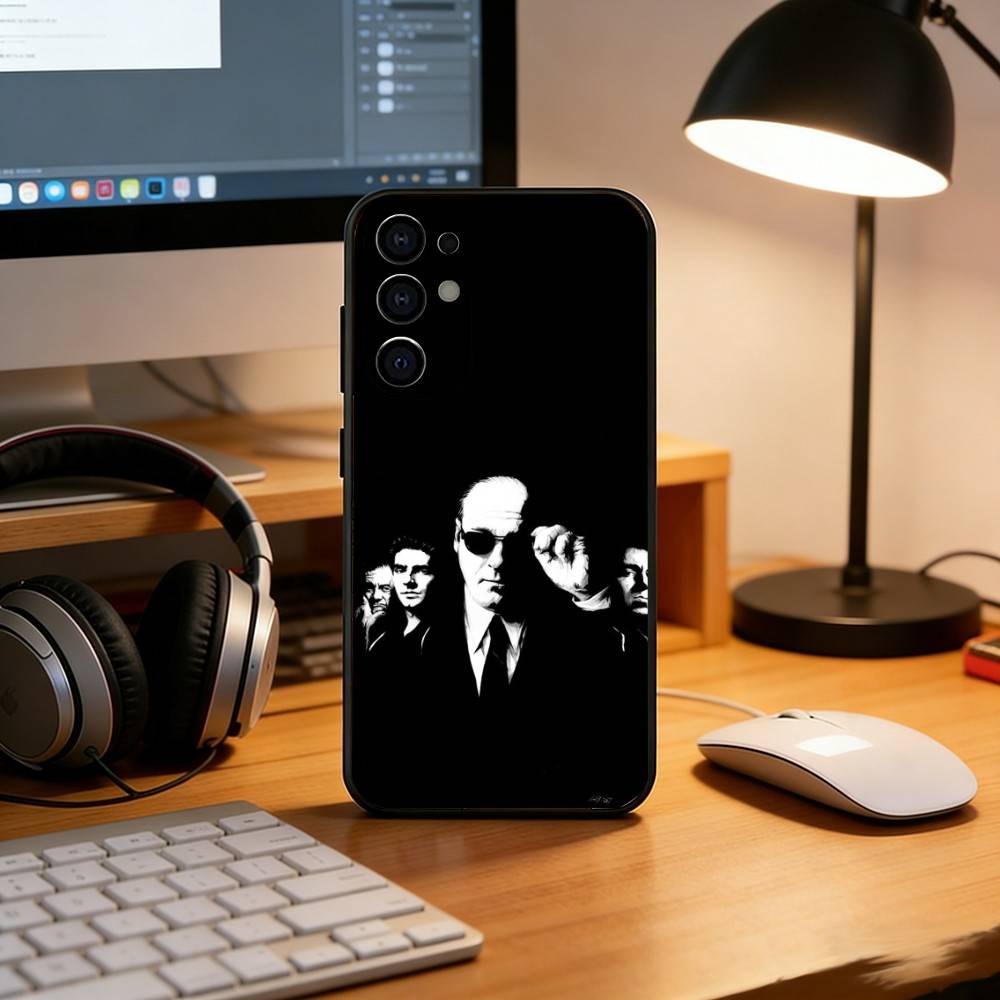 The S-Sopranos Tony Phone Case For Samsung S25,S24,S21,S22,S23,S30,Ultra,S20,Plus,Fe,Lite,Note,10,Black Cover