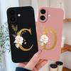 Для iPhone 17 Pro Max Air Case Элегантные Розовые Буквы Мягкий Жидкий Силикон Противоударная Задняя Крышка Высококачественные Защитные Чехлы Capa