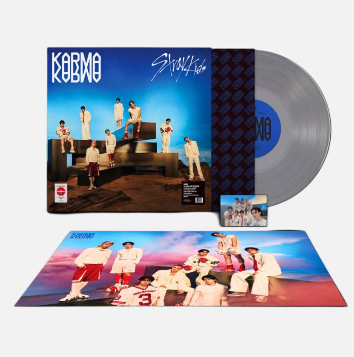 Stray Kids 4-й альбом – KARMA Прозрачный винил LP – Коллекционный K-POP альбом