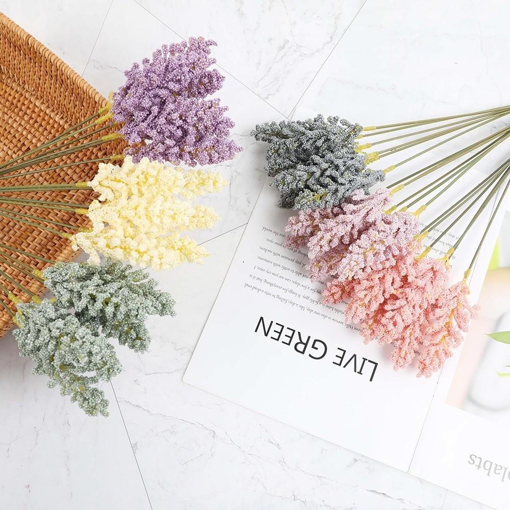 Multi-purpose Artificial Flowers Plastic Wheat Bouquet High Quality Fake Plants Home Decoration