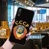Чехол для телефона Huawei Honor 9X9 9S 10 20 30 S i A 8X 8A 8S 7X 7A Pro Lite, черная задняя крышка, роскошный силиконовый чехол с флагом СССР