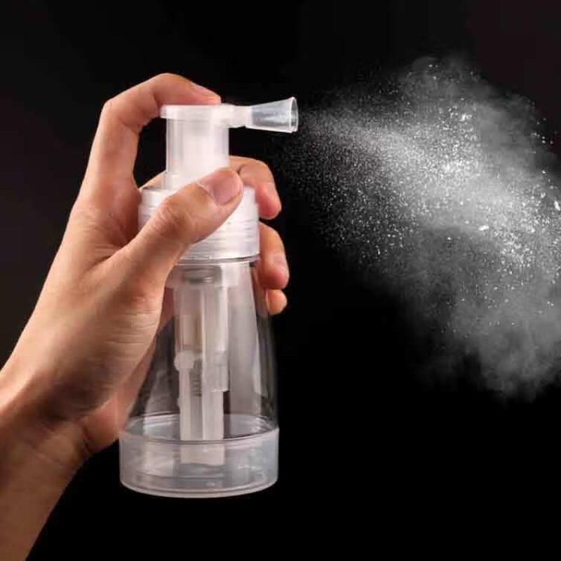 140ml Empty Talcum Emulsion Atomizer Bottle Leakproof Multipurpose Spray Dispenser for Barber Salon Daily Travel