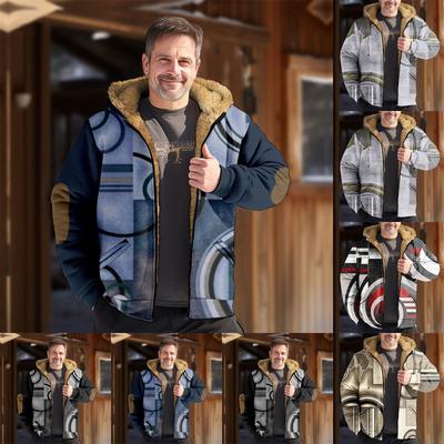 Мужская куртка с принтом, мужская весенне-осенняя повседневная трендовая куртка на молнии с капюшоном