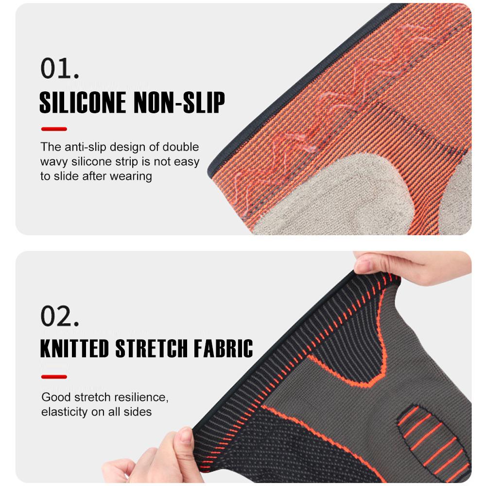 Однокомпонентный компрессионный наколенник Женский Мужской Наколенник с поддержкой надколенника Наколенник для бегунов Баскетбола Активный Разрыв мениска Скольжение