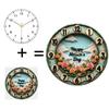 30x30cm Round Glass Wall Clock That Resists the Buildup of Dust and Smudges