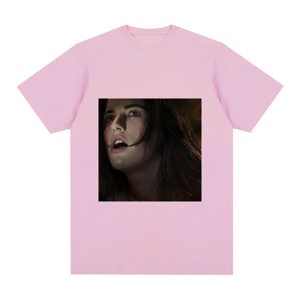 Oklou T-Shirt Galore Album Graphic Printing Tees Round Neck Short Sleeve Camisetas Women/men 100%Cotton Tees Anime T-shirt Band T-shirt Summer tops