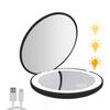 Mini Portable Folding Travel Mirror LED Light Makeup Mirror Compact Mirror 10X Magnification 2-sided Beauty Makeup Round Mirror