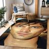 Man Wet Hair Floor Rug Office Rug Design for Game Room Playrooms Balcony Dormitory Anti-slip Rug Anime Office Decor Wedding Party Gift