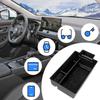 Автомобильный подлокотник, коробка для хранения, подходит для Nissan X-trail Rogue 2024, органайзер для аксессуаров, лоток для центральной консоли, черный