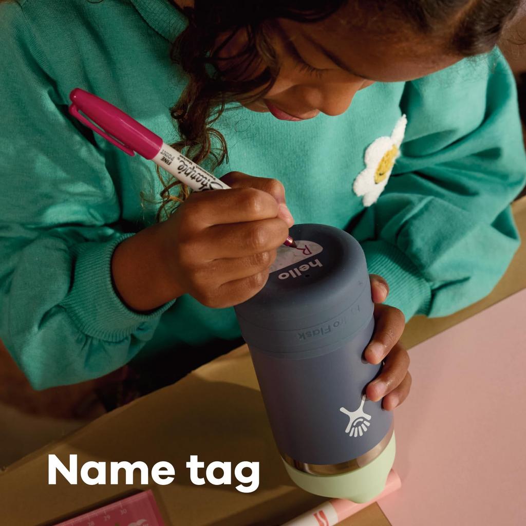 Kids' Stainless Steel Wide Mouth Bottle, 18oz (532ml), Seaspray Insulated Water Bottle (Official Japanese Product)