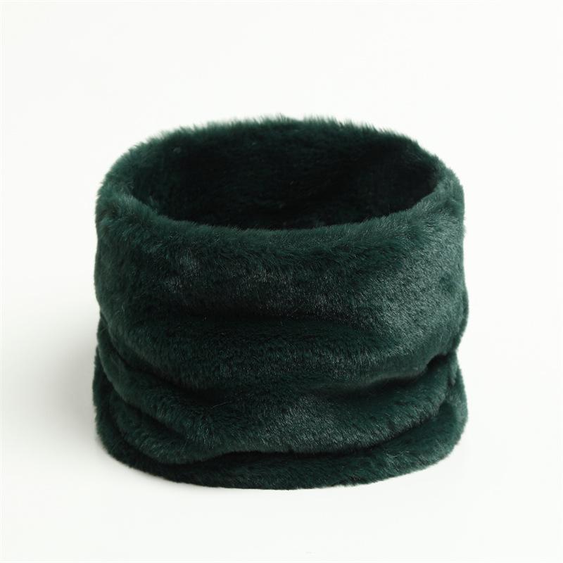 Imitation Rabbit Fur Scarf, Men'S And Women'S Warmth, Cervical Spine Pullover, Neck Cover, Versatile Solid Color Mask, Scarf