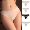 Ice Silk Seamless Thong Pure Cotton Bottom Sexy Women's Underwear