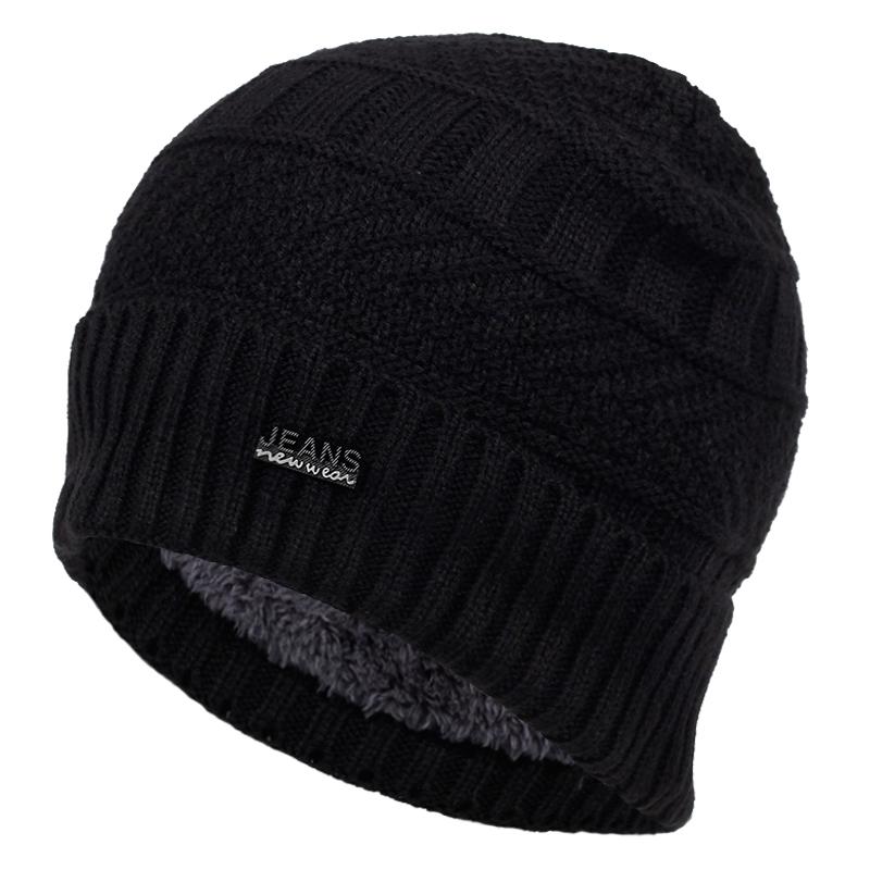 Fashion Wool Hat Autumn and Winter Plus Velvet Thick Warm Hats Hip Hop Outdoor Wild Cap Old Man Cold Caps
