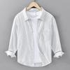 Spring Pure Cotton Striped Shirt Men's Handsome Loose Long-sleeved Shirt Literary and Versatile Casual Top