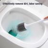 Ecoco Toilet Brush and Holder Set Toilet Bowl Brush Bathroom Hollow Drainage Holder Toilet Soft Cleaner Brush Kit with