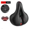 Wide Soft Thicken Bicycle Seat Cycling Big Bum Bike Saddle Reflective Shock Absorbing Hollow Breathable Rainproof Pad