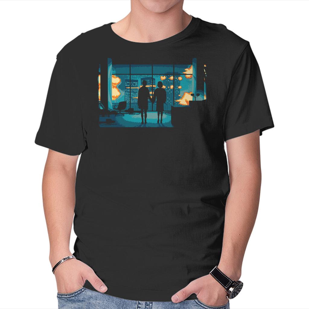 Unisex Crew Neck T-Shirt Explosion Graphic Short Sleeve Casual Tee