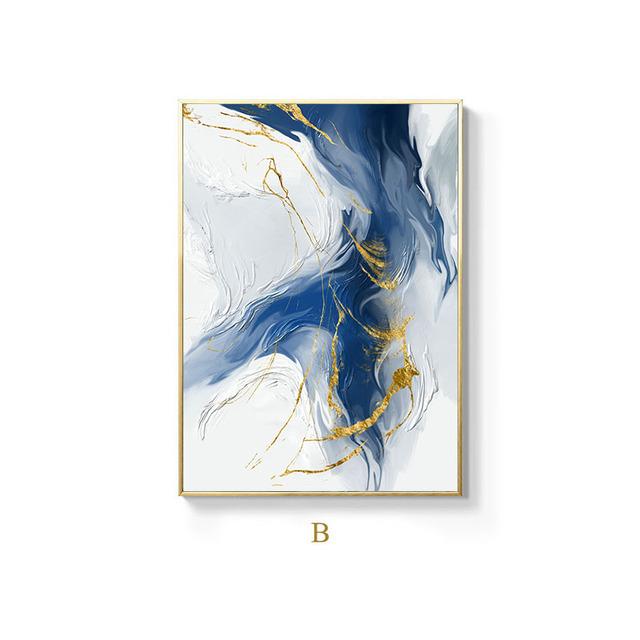 Вертикальные картины, современное абстрактное настенное художественное украшение для дома, золотое роскошное украшение интерьера, холст, картина для декора комнаты, без рамки