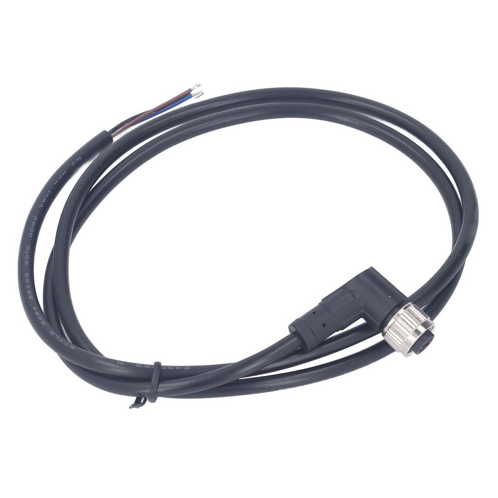 Кабель M12 4-контактная авиационная розетка Электрический кабель Прямоугольный разъем-мама 1 м 250 В AC DC для машинного оборудования