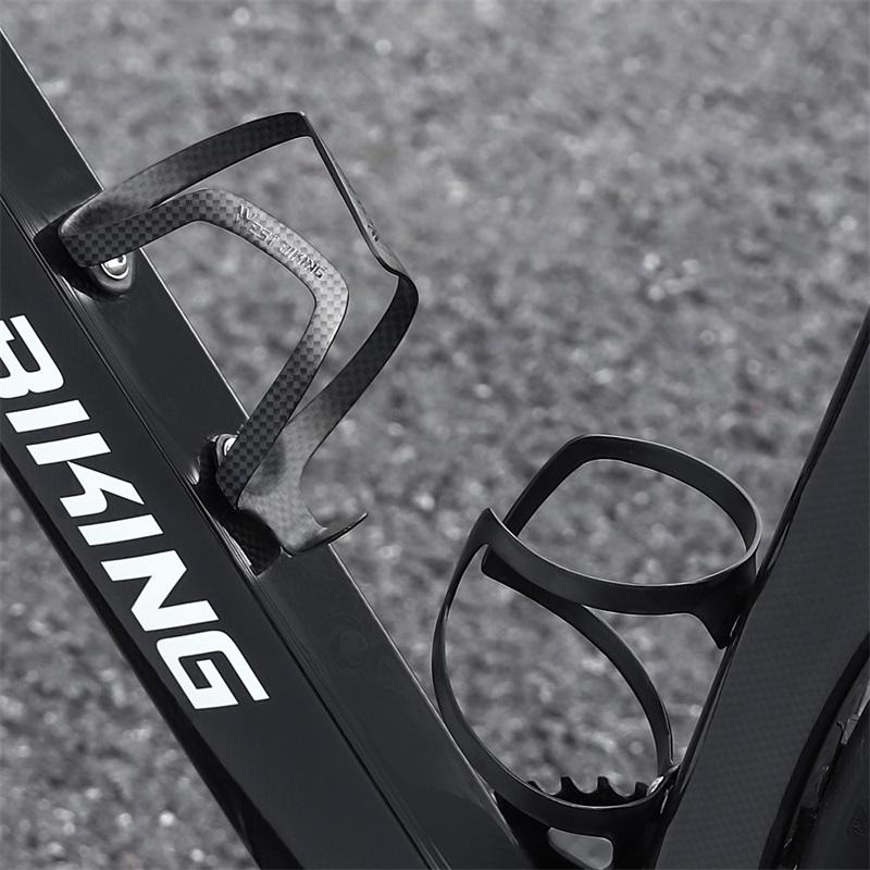 WEST BIKING Держатель для велосипедной бутылки из углеволокна Легкий интегрированный 3K/UD карбоновый Велосипедный держатель для бутылки Велоспорт Держатель для стаканов