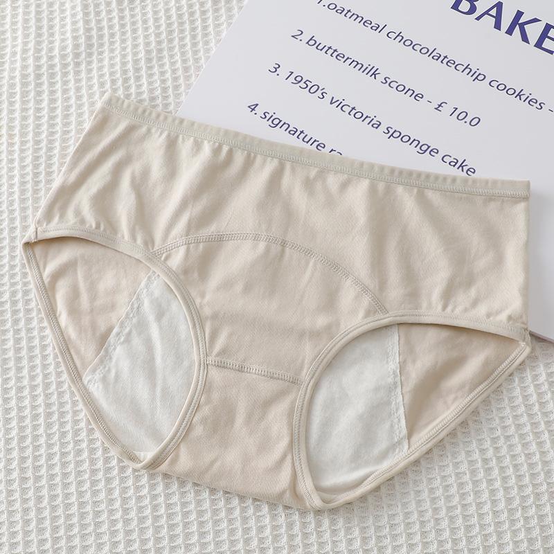 Женское нижнее белье, трусики, дышащие непротекающие трусы со средней талией
