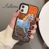 Horse Pony Pattern 2020 Phone Case for iPhone 11 12 13 14 Pro Max Mini XR XS SE 2020 7 8 Plus Samsung Galaxy S21 S22 Shell