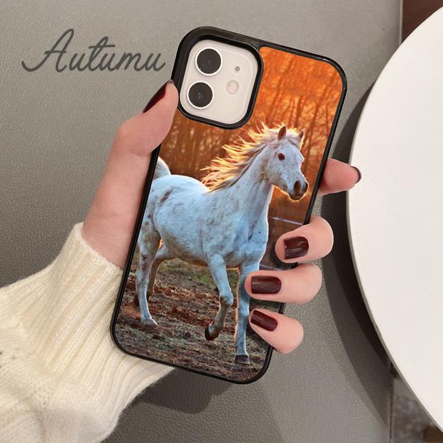 Horse Pony Pattern 2020 Phone Case for iPhone 11 12 13 14 Pro Max Mini XR XS SE 2020 7 8 Plus Samsung Galaxy S21 S22 Shell