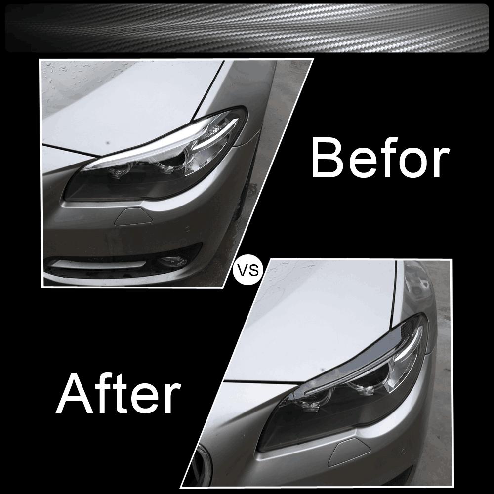 Натуральные карбоновые фары, брови, веки для BMW F10 5 серии 2014-2017, накладка на передние фары, брови