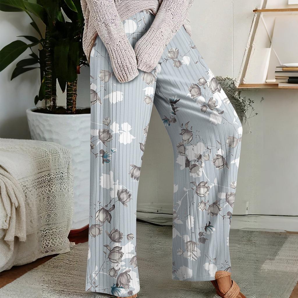 Pajama Pants, Sleepwear, Casual Drawstring Elastic Waist Pants, Comfortable Straight-leg Loose Pants