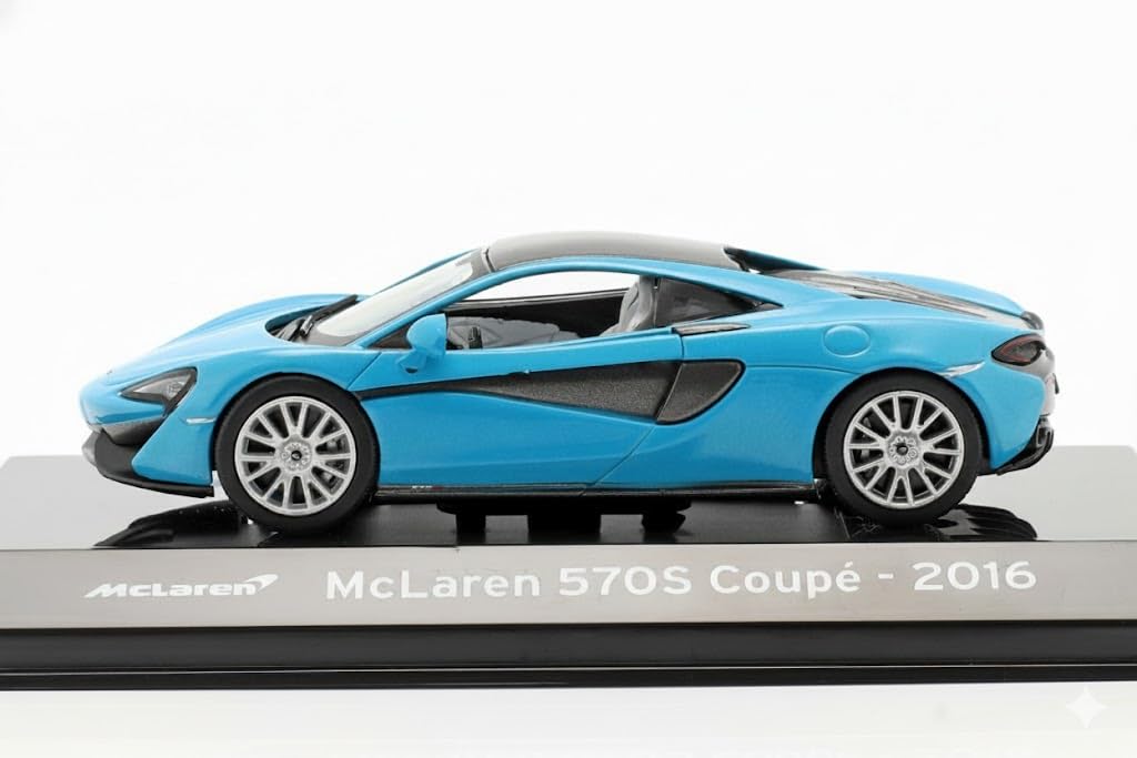 ALTAYA Миниатюрная модель автомобиля 1/43 McLaren 570S Coupe 2016 (Синий металлик) с чехлом
