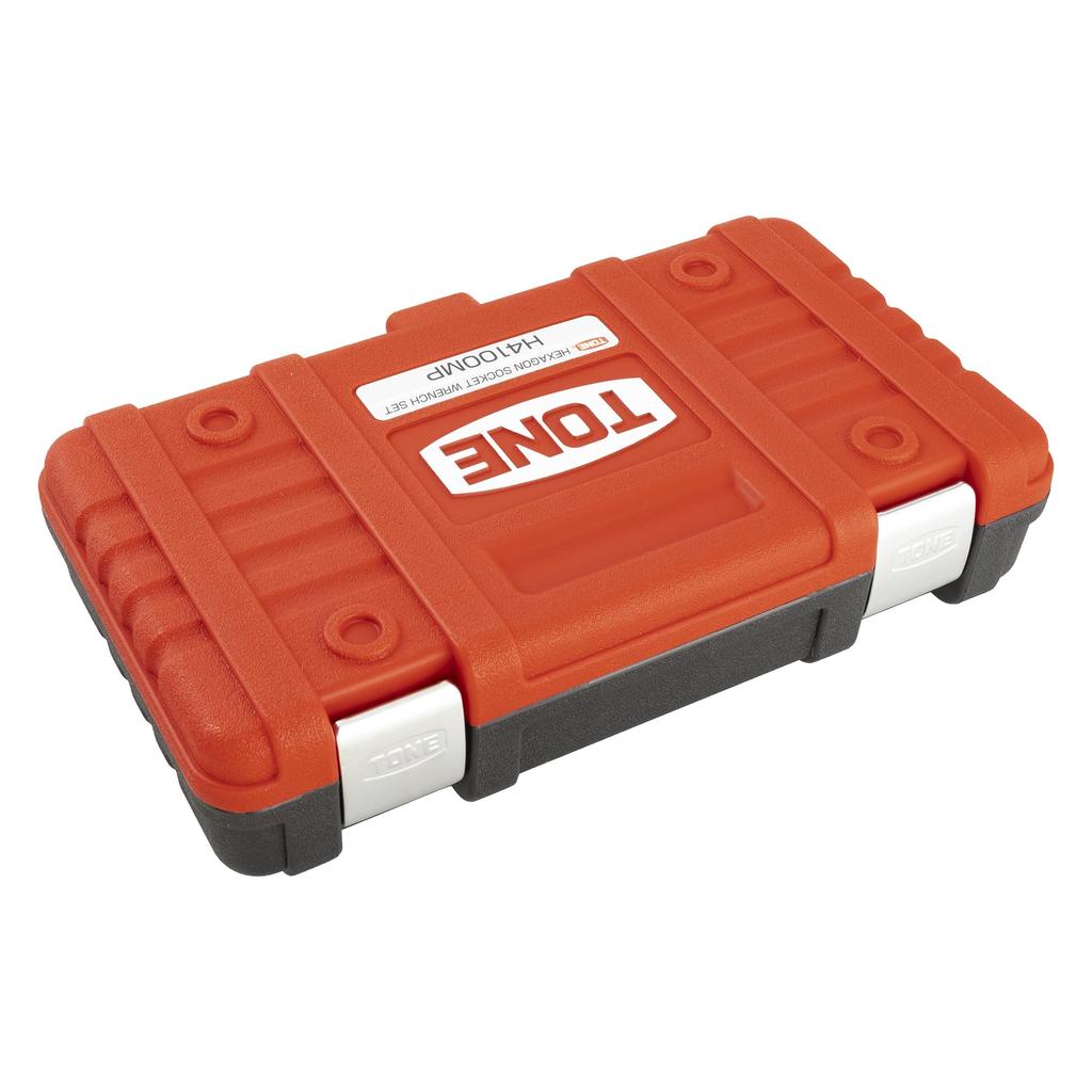 TONE Hexagon Socket Wrench Set H4100MP Drive Angle Red Contents 12 Items 12.7mm (1/2")