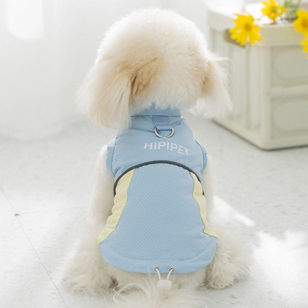 Тонкая одежда для защиты от солнца для собак Мягкий сетчатый жилет для питомца Модный охлаждающий жилет для собак Лето