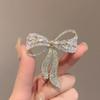 High-End Exquisite Bow Brooch Female Luxury Temperament Flash Diamond Suit Pin Sweater Coat Corsage Accessories