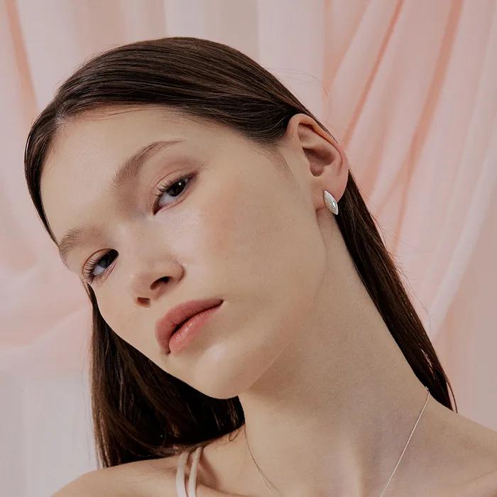 Серьги Yoo Young Half flow