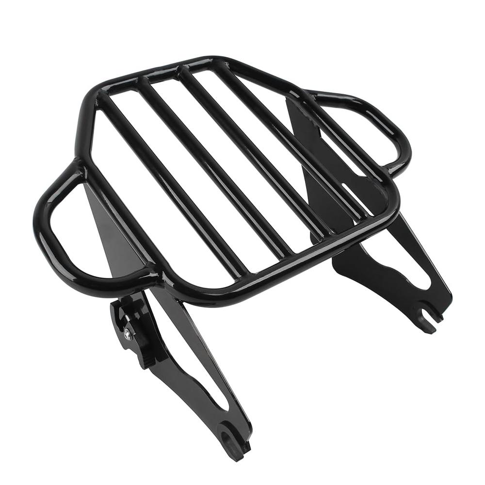 Motorcycle Chrome Two-Up Detachable Luggage Rack For Touring Electra Glide Road Glide Street Glide CVO Road King 2009-2024