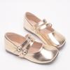 Children's leather shoes, new spring and autumn models, children's princess shoes, soft-soled shoes for little girls, baby single shoes gold Chelsea