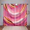 Render Abstract Art Wavy Blackout Window Curtain for Bedroom Living Room Bathroom Kicthen Door Hall Home Hook High Shading New