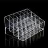 24 Grid Makeup Organizer Storage Box Clear Jewelry Organizer Box Lipstick Display Stand Holder