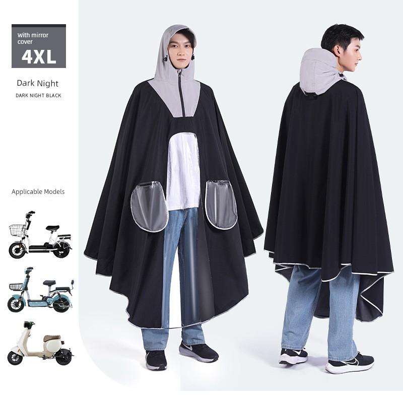 Electric Vehicle Raincoat, Rainproof for Adults, Full-Body Protection Against Heavy Rain, Thickened and Extended, Full-Body Motorcycle-Specific Rain